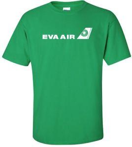 Eva Air Logo - Eva Airways Retro Logo Taiwanese Airline T-Shirt | eBay