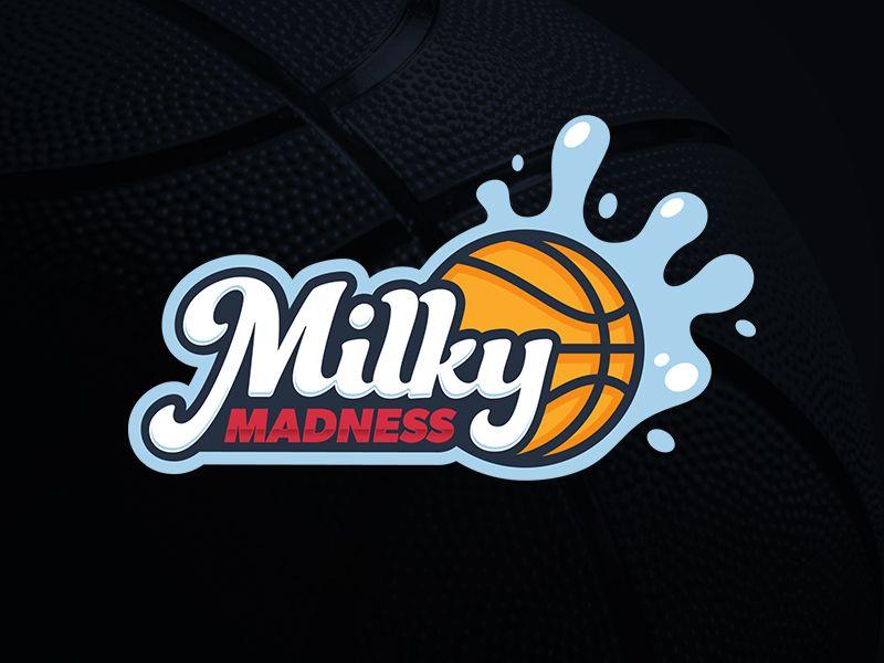 Fun Basketball Logo - Milky Madness Logo by Rhett Withey | Dribbble | Dribbble