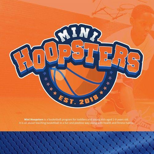 Fun Basketball Logo - Fun logo for Mini Hoopsters Kids Basketball. Logo design contest