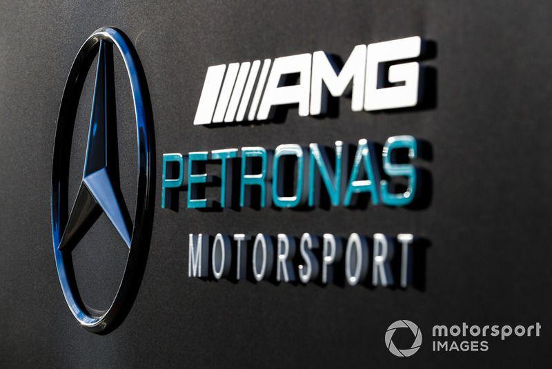 Mercedes AMG Logo - Mercedes AMG logo at United States GP on October 21st, 2018