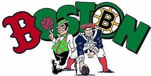 Boston Sports Logo - Boston Sports Fan Logo / Vinyl Vehicle Red Sox Patriots Decal Window ...