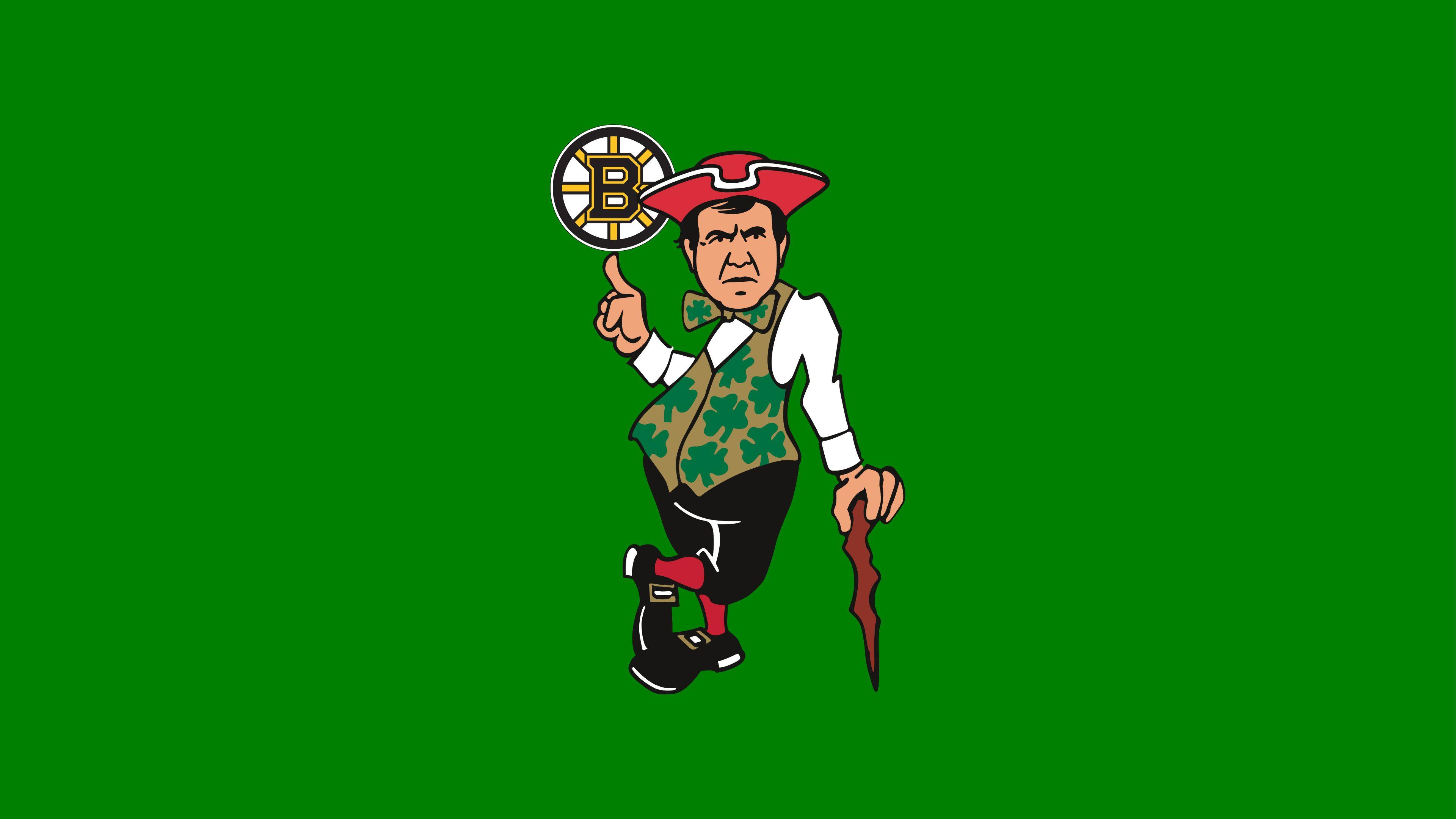 Boston Sports Logo - Boston Sports Logo Mashup [3840 × 2160] : boston