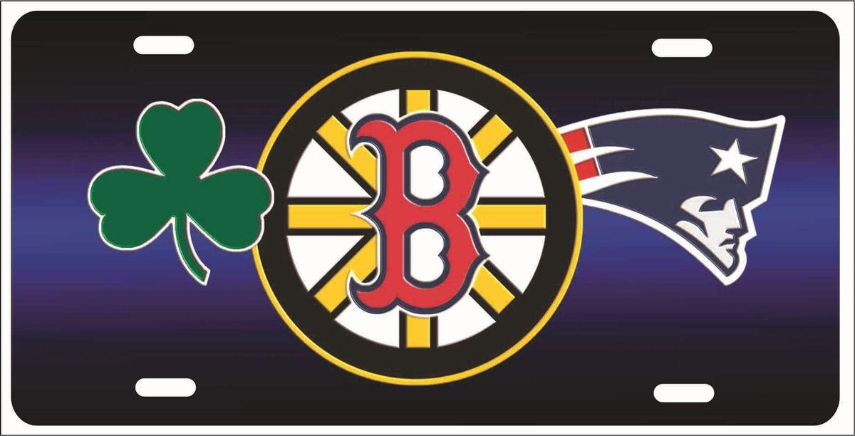 Boston Sports Logo - personalized novelty license plate Boston sports teams combined logo ...