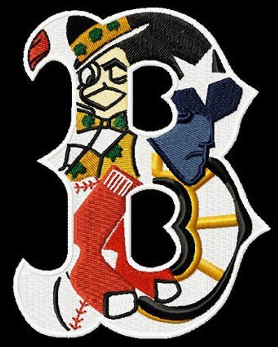 Boston Sports Logo - Instant Download Custom Sports Logo New England embroidery design ...