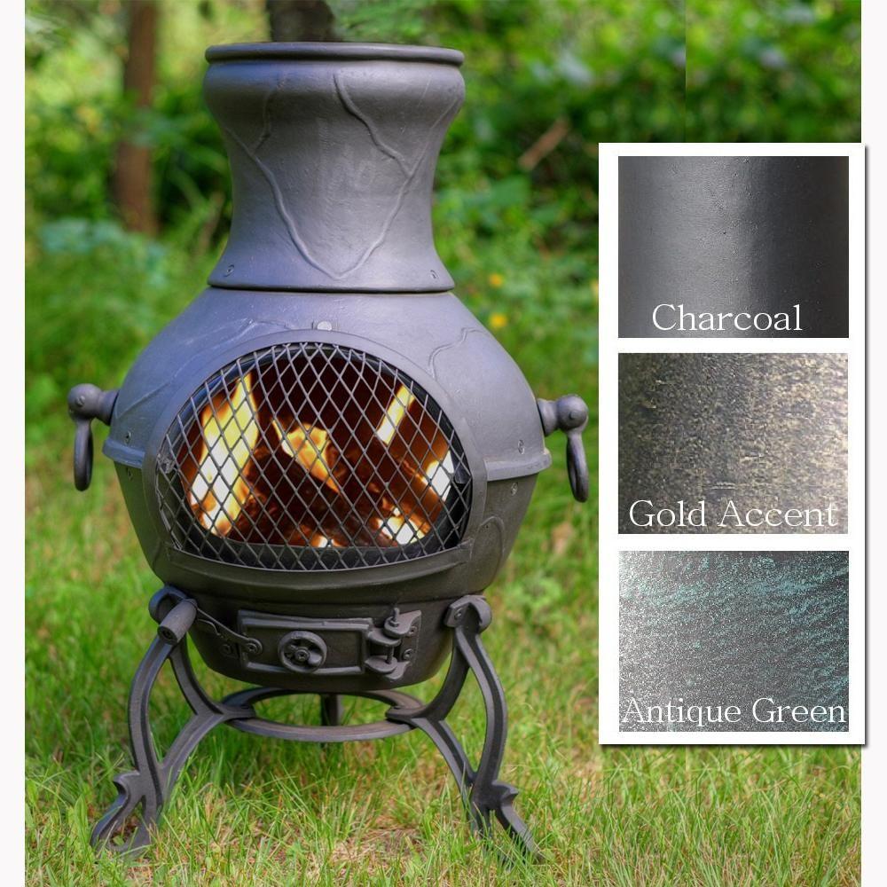 Companies with a Blue Rooster Logo - The Blue Rooster Etruscan Chiminea – Soothing Company