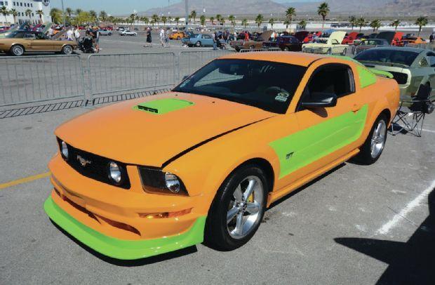 Orange and Green Car Logo - Orange Green Ford Mustang - Photo 76003443 - Mustang's 50th Birthday ...