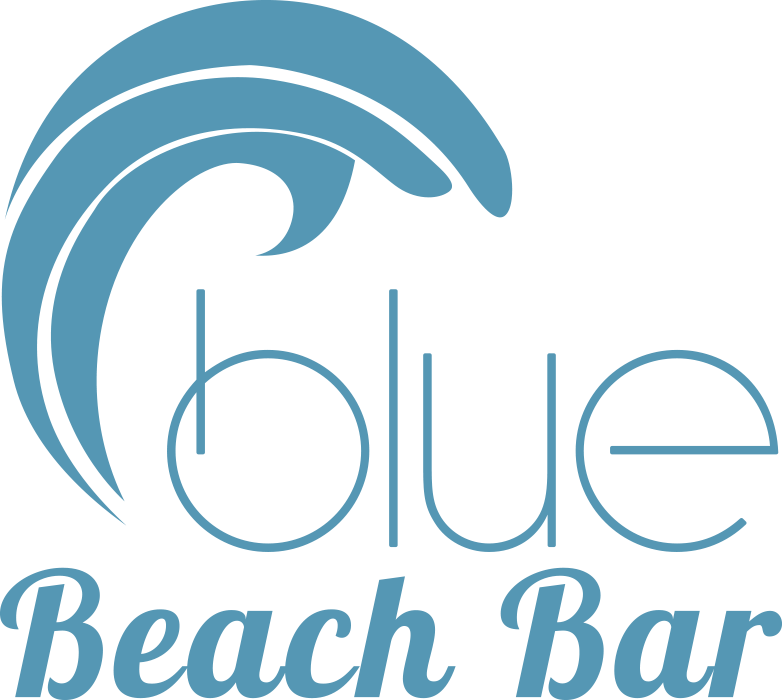 Blue Bar Logo - Blue. Beach club & restaurant