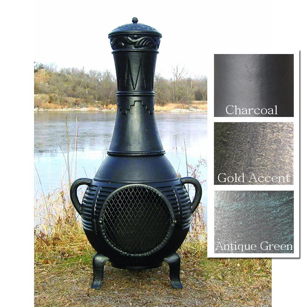 Companies with a Blue Rooster Logo - The Blue Rooster Pine Chiminea – Soothing Company