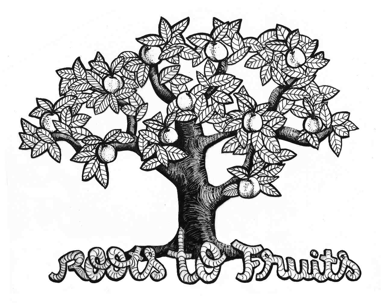 Black Tree with Roots Logo - Events