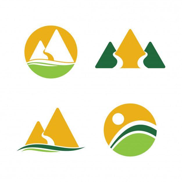 Simple Mountain Logo - Simple mountain logo symbol company Vector | Premium Download