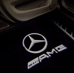 New AMG Logo - 2 X Car Door Courtesy AMG LOGO PROJECTOR Puddle Light Mercedes For ...