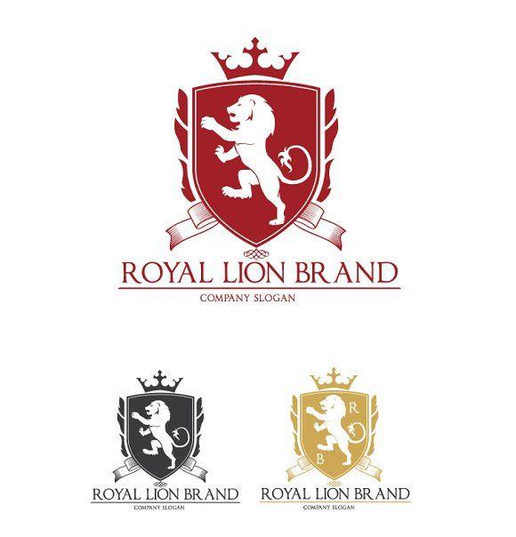 Lion Brand Logo - Royal Lion Brand ~ Logo Templates ~ Creative Market