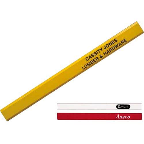 Red Lead Logo - Promotional Red Lead Carpenter Pencils with Custom Logo for $0.82 Ea.