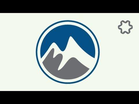 Simple Mountain Logo - logo design illustrator tutorial / simple mountain logo design
