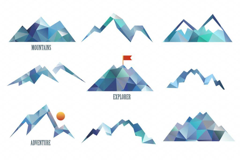 Simple Mountain Logo - Amazing Mountain logo PNG, AI design inspiration