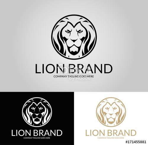 Lion Brand Logo - Lion King Logo. Luxury lion logotype. Easy to change size, color and ...