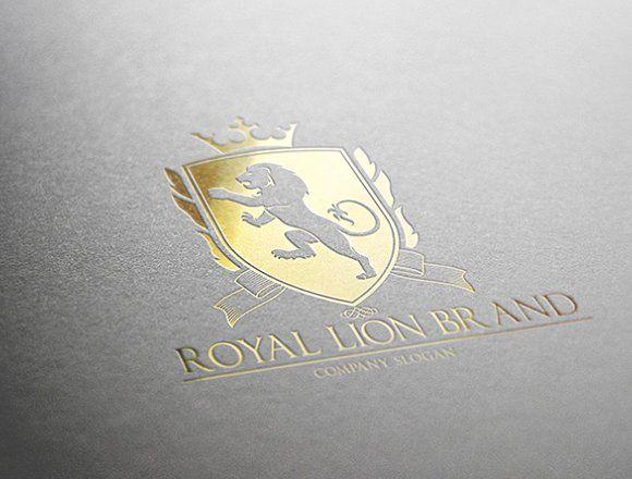 Lion Brand Logo - Royal Lion Brand ~ Logo Templates ~ Creative Market
