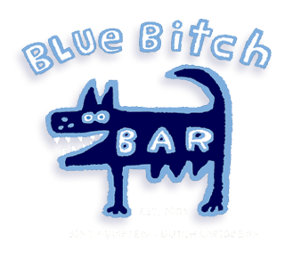 Blue Bar Logo - Blue Bitch. Bar & Restaurant