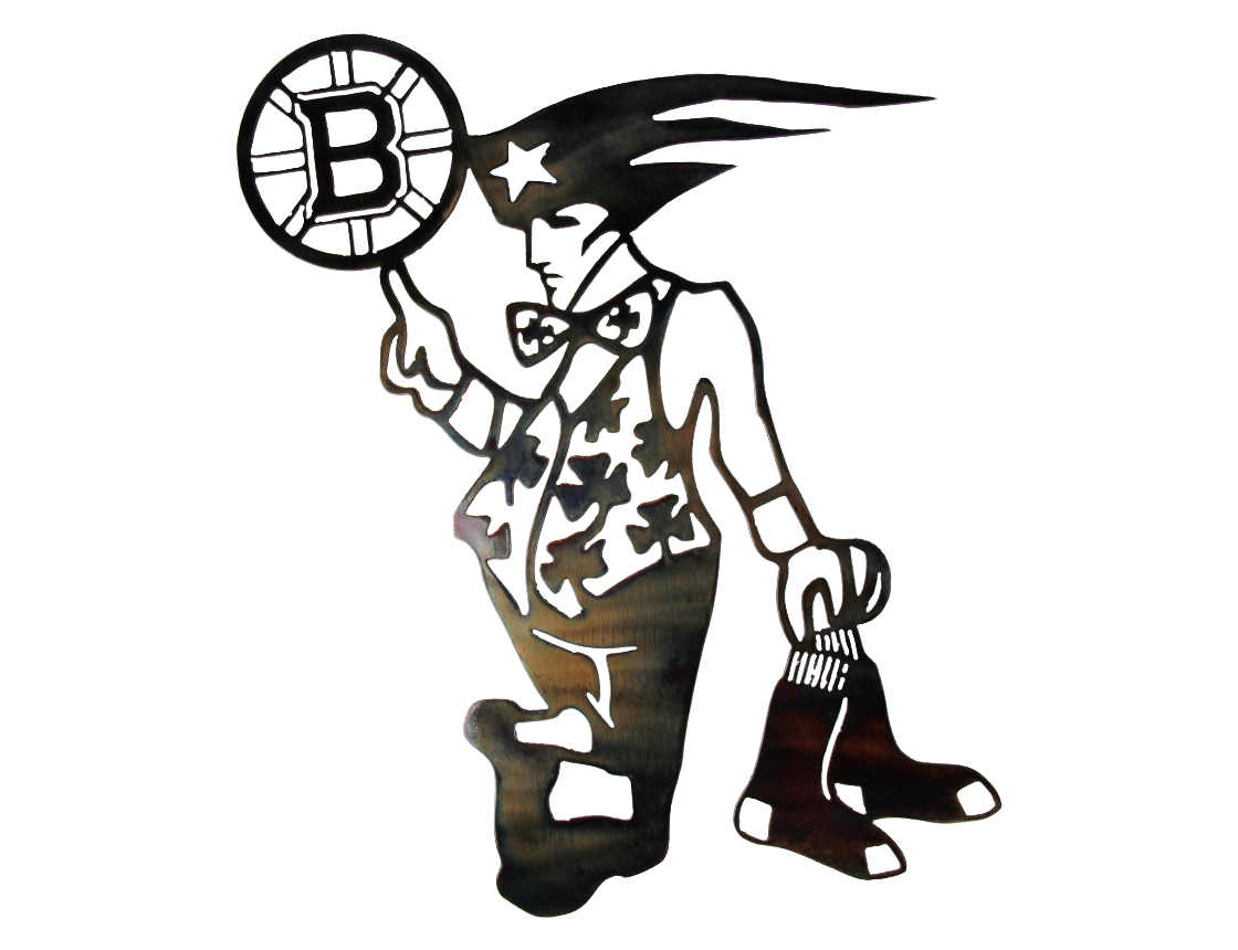 Boston Sports Logo - boston sports logo metal art
