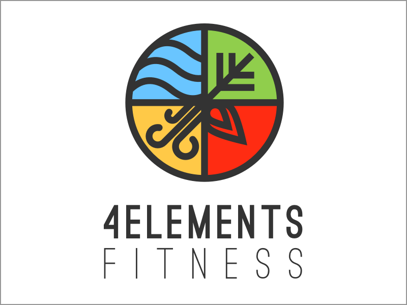 4 Elements Logo - 4 Elements Fitness Logo by Alfonso Martinez | Dribbble | Dribbble