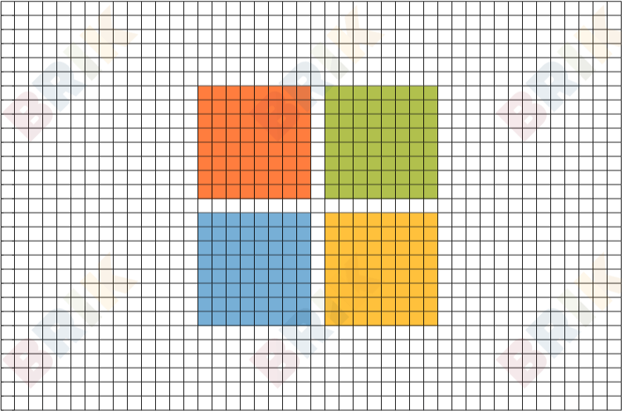 Microsoft Corporation Logo - Pixel Microsoft Corporation Logo