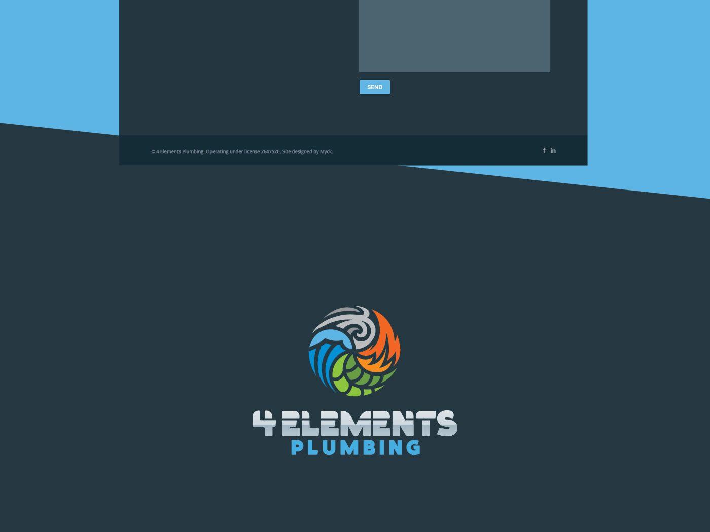 4 Elements Logo - 4 Elements Plumbing - Myck - Creative designer