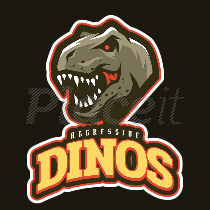 Dinosuar Logo - Dangerous Dinosaurs Sports Logo Maker 21c