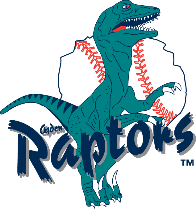 Dinosaur Sports Logo - Ogden Raptors Primary Logo - Pioneer League (PL) - Chris Creamer's ...