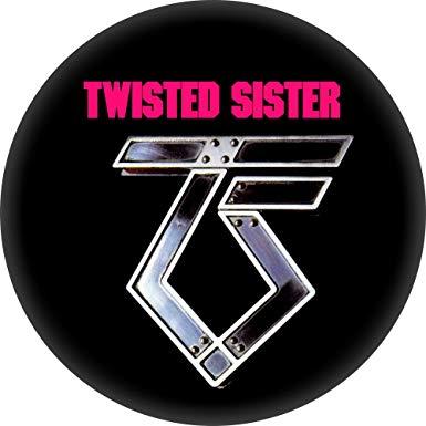 Twisted Sister Logo - Twisted Sister.25 Round Button: Clothing