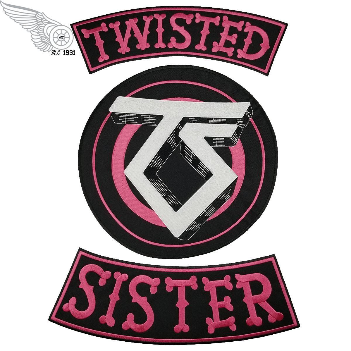 Twisted Sister Logo - Hot Sale! Low Price Custom Twisted Sister Embroidered Back Patch ...