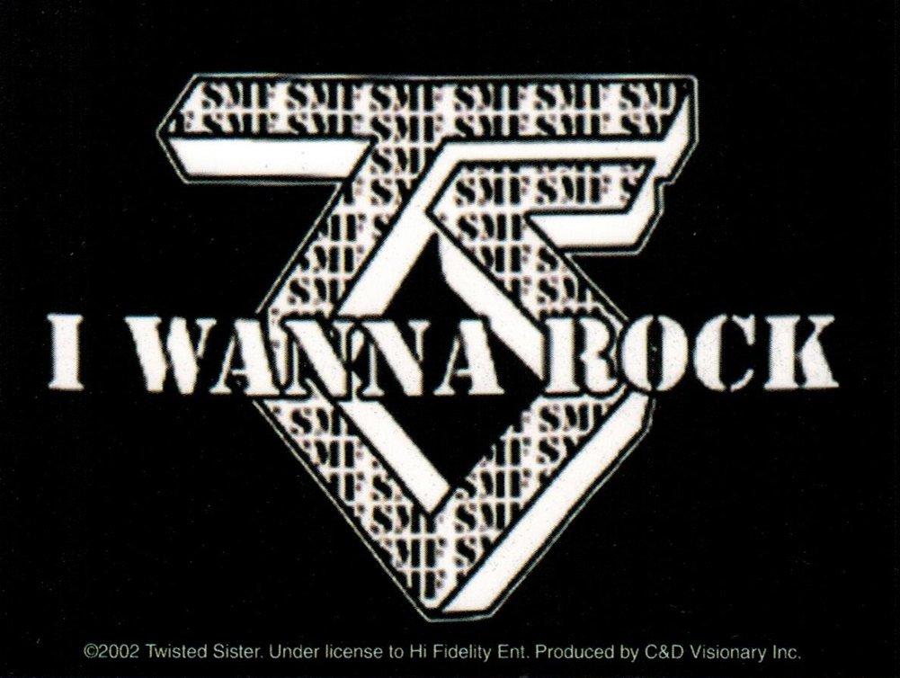 Twisted Sister Logo - Twisted Sister I Wanna Rock Sticker