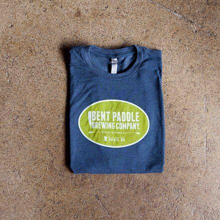 All Blue Oval Logo - Blue and Green Oval Logo Tee