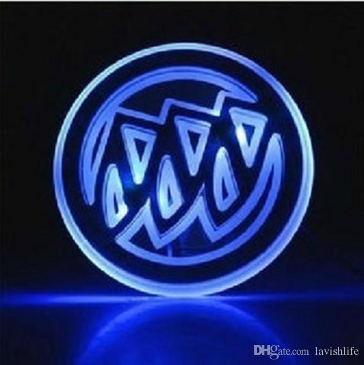 Red White and Blue Car Logo - Blue Red White Lighting 2D LED Car Badge For Buick Rear Decoration ...