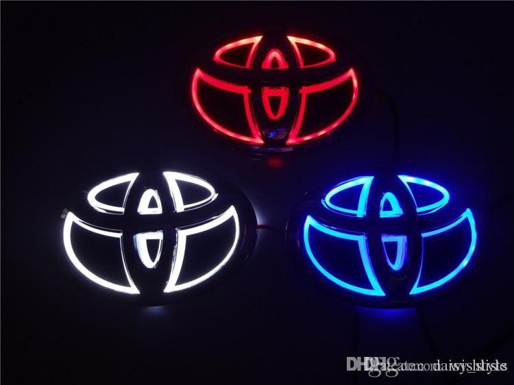 Red White and Blue Car Logo - Led Car Logos For Toyota Front Rear 5d Car Led Logos Car Emblems