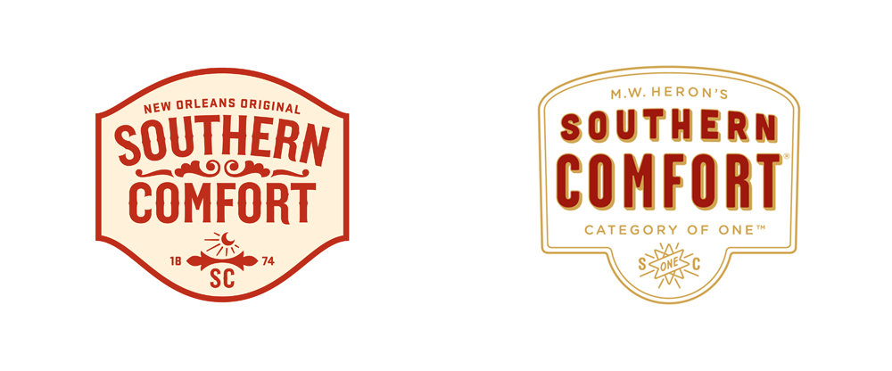 Whiskey Brand Logo - Brand New: New Logo and Packaging for Southern Comfort by Helms Workshop
