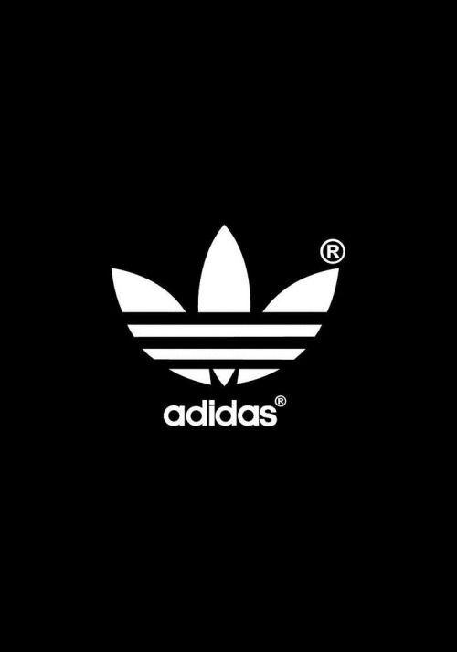 Adidas Flower Logo - Adidas, sport, active, logo, black and white, flower, fashion | ye ...