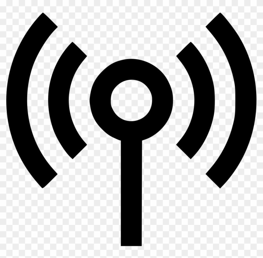 White WiFi Logo - Antena Wifi Signal Waves Wireless Comments - Wireless Communication ...