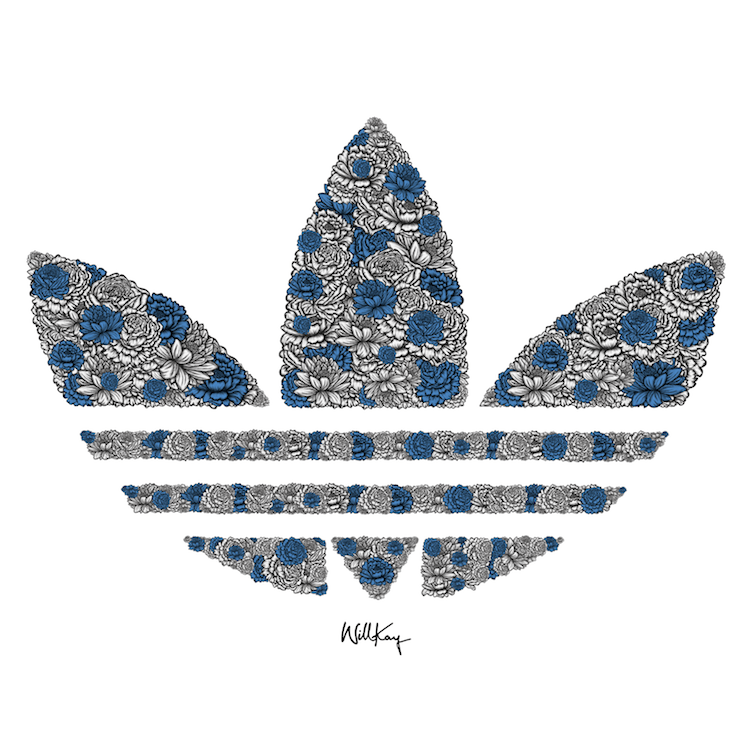 Adidas Flower Logo - Adidas x Willkay Christmas Collaboration | People of Print