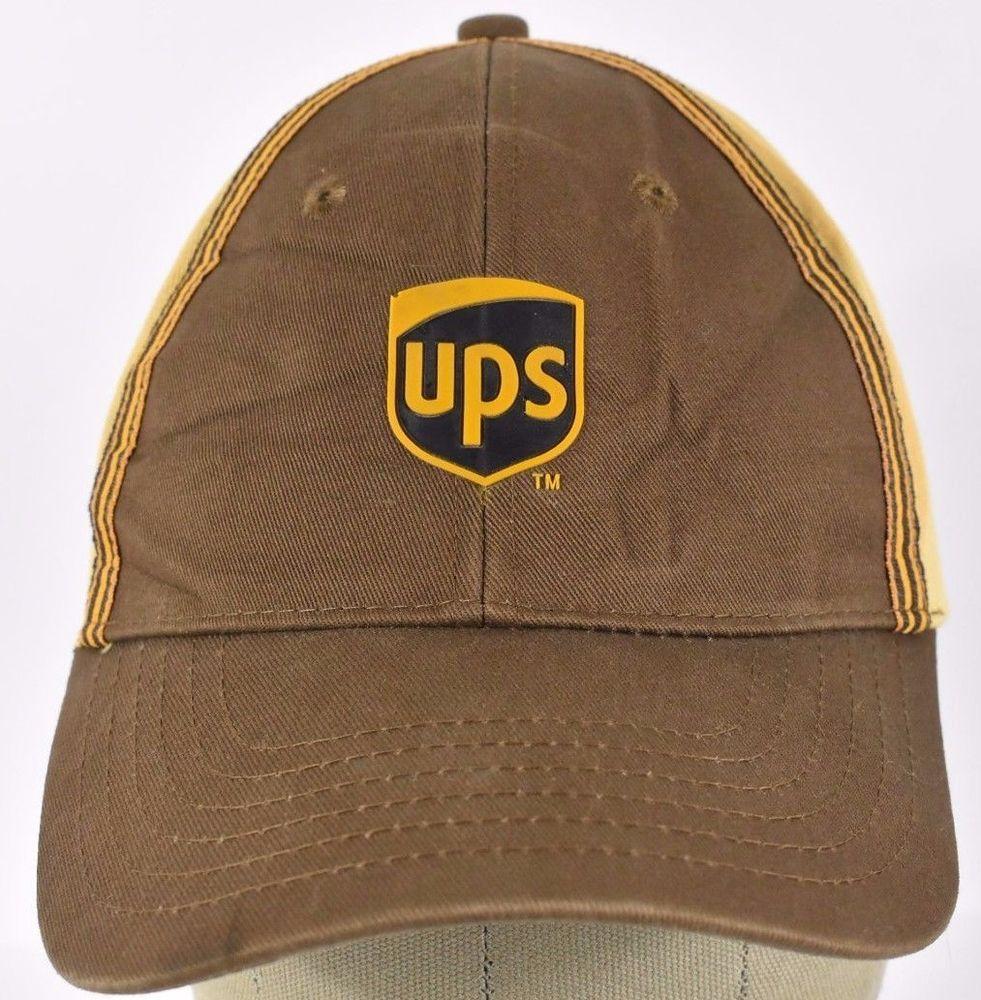 United Parcel Service Logo - Brown United Parcel Service UPS Company Logo uniform baseball hat ...