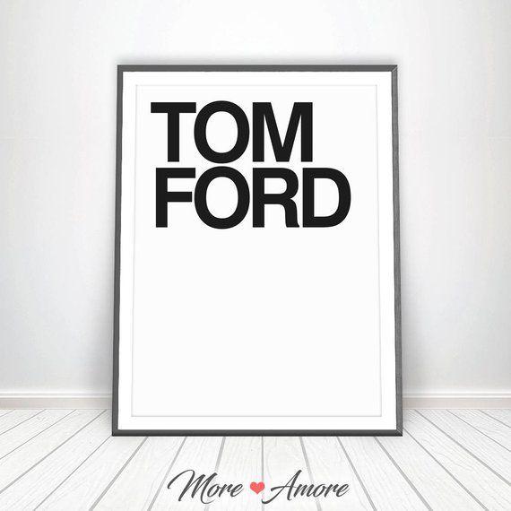 Tom Ford Logo - Tom Ford Logo Tom Ford Poster Print Tom Ford Book Mens Fashion