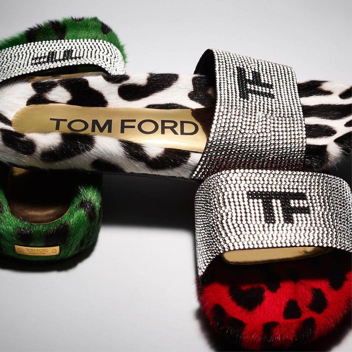 Tom Ford Logo - TOM FORD TOM FORD logo slides embellished