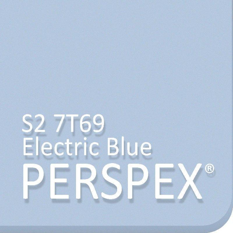 Blue Frost Logo - Electric Blue S2 7T69 Perspex® Frost Sheet Disc Shape. Cut To Size