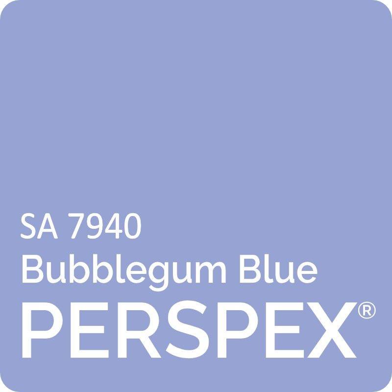 Blue Frost Logo - Bubblegum Blue 7490 Perspex® Frost Sheet Disc Shape | Cut To Size