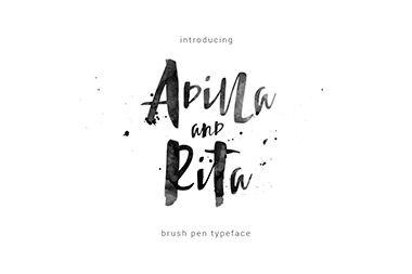 All-Black Lettering Logo - 10 Watercolor Hand Lettering Logo for Your Inspiration