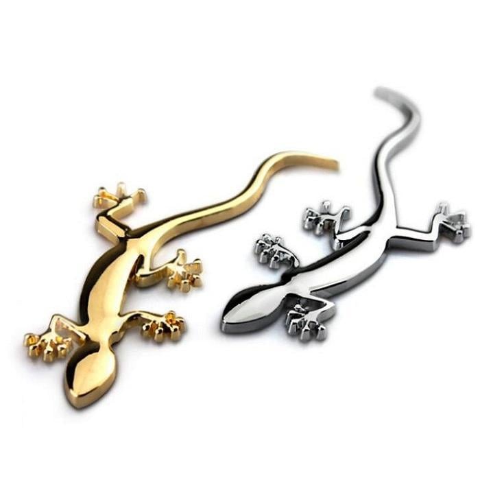 Lizard Car Logo - Gecko Lizard 3D Metal Car Auto Motorcycle Logo Emblem Badge Car