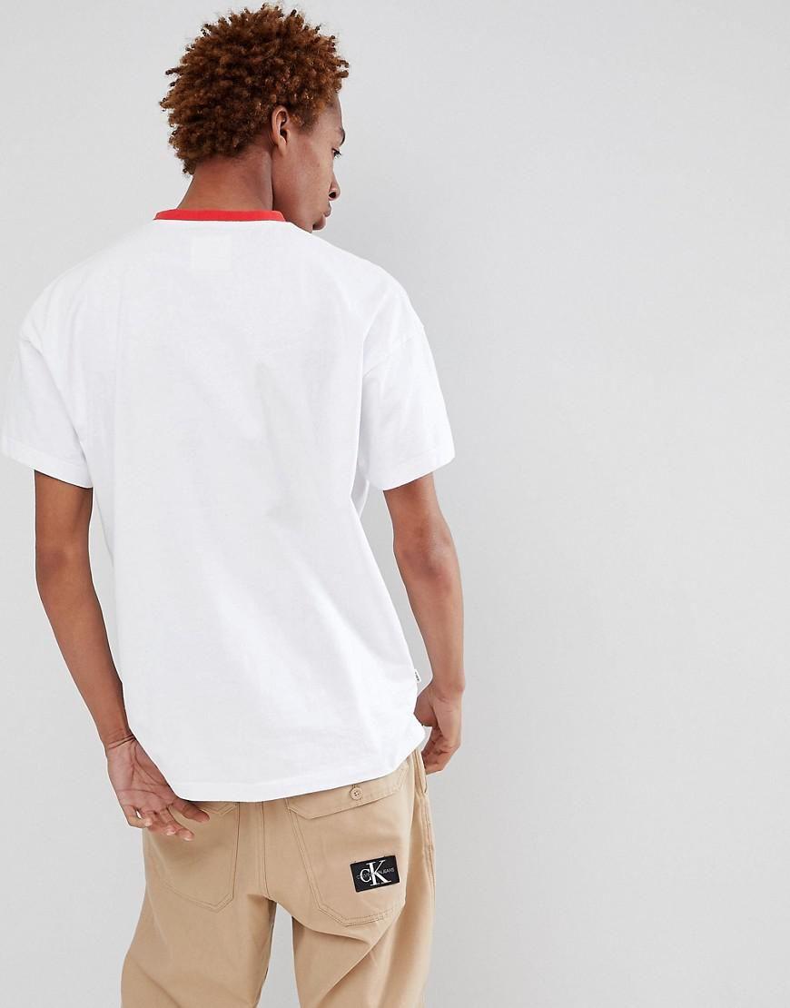 Rainbow Person Logo - Fairplay Rainbow Logo Ringer T Shirt In White In White For Men