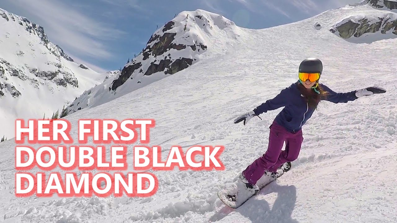 Double Black Diamond Logo - Her First Double Black Diamond Snowboarding