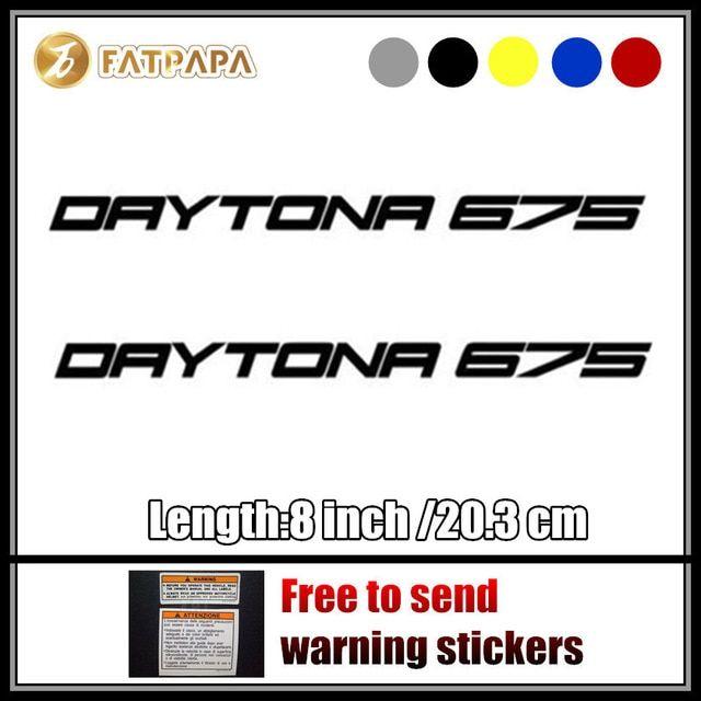 Daytona 675 Logo - motorcycle bike Fuel tank Wheels Fairing notebook Luggage helmet