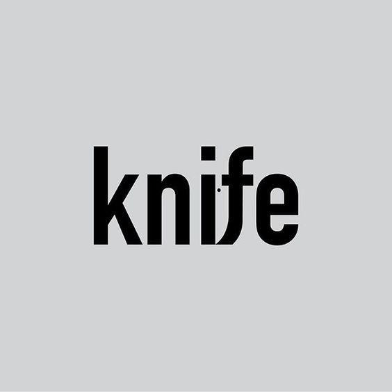 Clever Logo - Clever Logos With Hidden Symbolism Knife by Daniel Carlmatz | logo ...