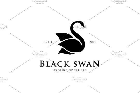 Black Swan Logo - Black Swan Logo Template Logo Templates Creative Market